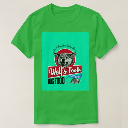 Wolfs Tooth Dog Food Graphic T-shirt (Design voorkant)