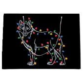 Wolfs Tree Christmas Xmas Pet Animal Wolf Lover  Groot Cadeauzakje (Voorkant)