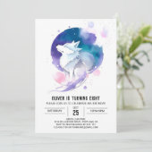 Wolf's Waterverf Dreamland Verjaardag Kaart (Staand voorkant)