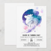 Wolf's Waterverf Dreamland Verjaardag Kaart (Voorkant / Achterkant)