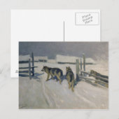 Wolfs, Winter Night, c.1910 Briefkaart (Voorkant / Achterkant)