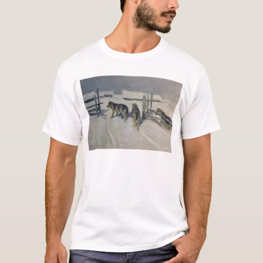 Wolfs, Winter Night, c.1910 T-shirt (Voorkant)