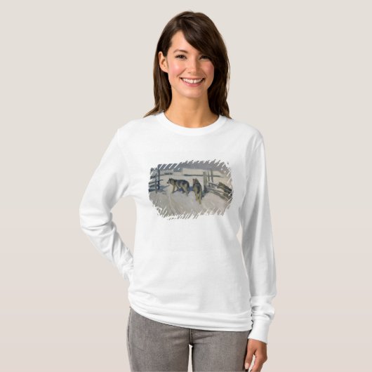 Wolfs, Winter Night, c.1910 T-shirt (Voorkant volledig)
