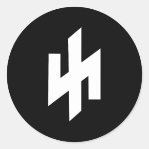 Wolfsangel Bescherming tegen wolven van de winter  Ronde Sticker