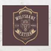 Wolfsbane Potion Label Sticker (Enkel label)
