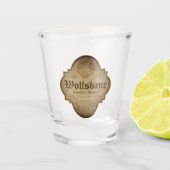 Wolfsbane Werewolf Apothecary Halloween Shot Glas (Voorkant)