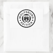 Wolfsburg Edition (zwart) Rechthoekige Sticker (Tas)