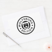 Wolfsburg Edition (zwart) Rechthoekige Sticker (Envelop)