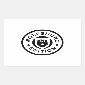 Wolfsburg Edition (zwart) Rechthoekige Sticker