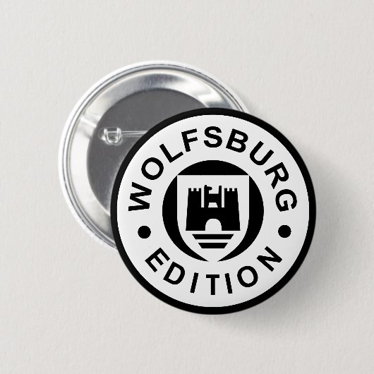 Wolfsburg Edition (zwart) Ronde Button 5,7 Cm (Voorkant /achterkant)