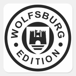 Wolfsburg Edition (zwart) Vierkante Sticker