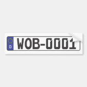 Wolfsburg Licence Bord Bumpersticker (Voorkant)
