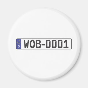 Wolfsburg Licence Bord Magneet