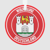 Wolfsburg Round Emblem Ornament (achterkant)