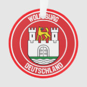 Wolfsburg Round Emblem Ornament (voorkant)