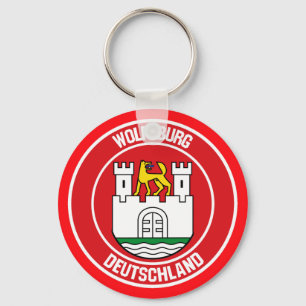Wolfsburg Round Emblem Sleutelhanger