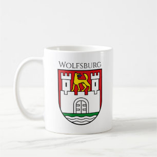 Wolfsburg wapen, Duitsland Koffiemok