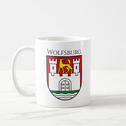 Wolfsburg wapen, Duitsland Koffiemok (Links)