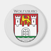 Wolfsburg wapen, Duitsland Magneet (Voorkant)