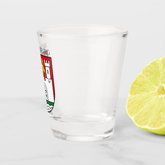 Wolfsburg wapen, Duitsland Shot Glas (Rechts)