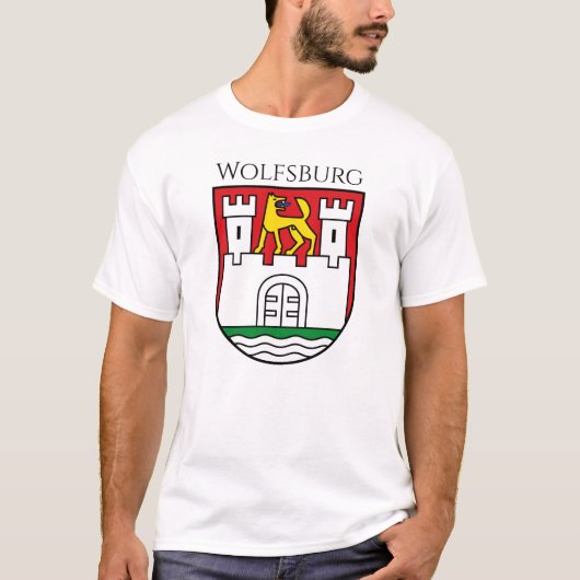 Wolfsburg wapen, Duitsland T-Shirt (Voorkant)