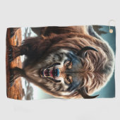 wolfsdier golfhanddoek (Horizontaal)