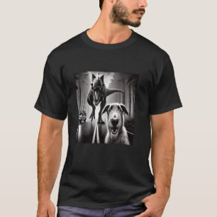 Wolfshond avontuur in Jurassic Forest T-shirt