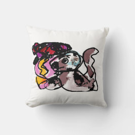 Wolfshond en bloemen vreugde kussen