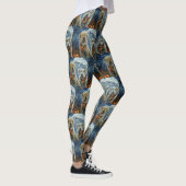 Wolfshond Halloween Spooky Leggings (Rechts)