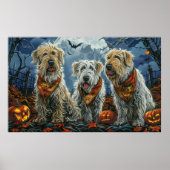 Wolfshond Halloween Spooky Poster (Voorkant)