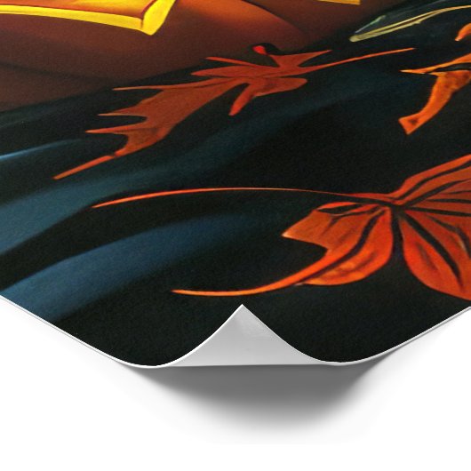 Wolfshond Halloween Spooky Poster (Hoek)