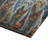 Wolfshond Halloween Spooky Snijplank (Hoek)