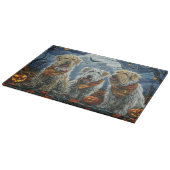 Wolfshond Halloween Spooky Snijplank (Hoek)