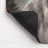 Wolfshond Honden in Sneeuw Kerstmis Muismat (Hoek)