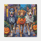 Wolfshond Trick-or-Treating Halloween Kostuums Magneet (Voorkant)
