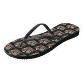 Wolfshondhond in Sneeuw Kerstmis Teenslippers (Schuin)