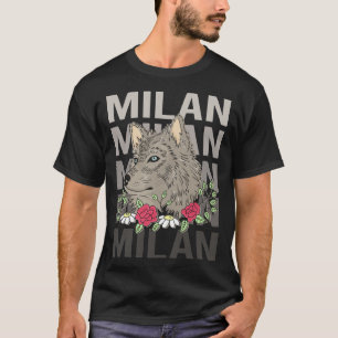 Wolfskop - Milan Naam T-shirt