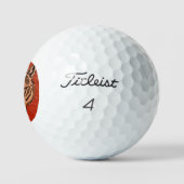 Wolfskop op Rood Golfballen (Logo)