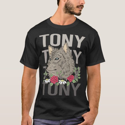 Wolfskop - Tony Naam T-shirt (Voorkant)