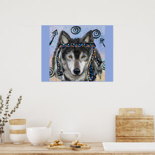 Wolfskunst Poster