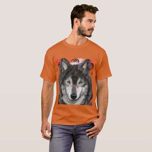 Wolfskunst T-shirt (Voorkant volledig)
