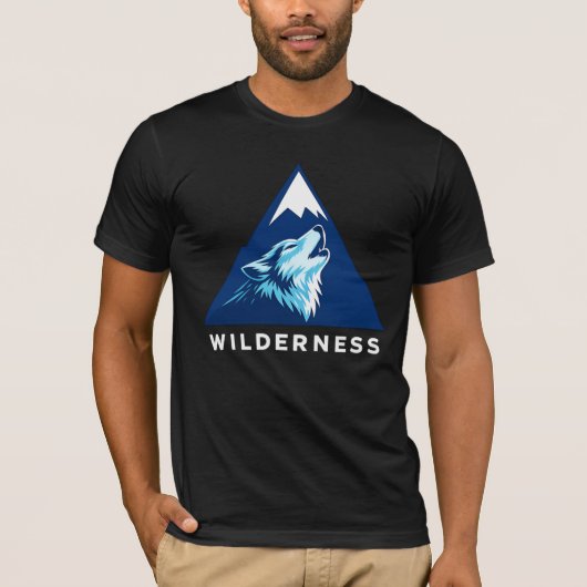 wolfskunst t-shirt (Voorkant)