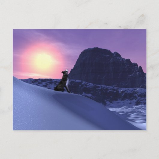 wolfsong briefkaart (Voorkant)