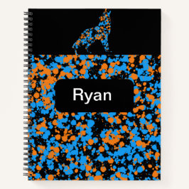 wolfspetterende verf notitieboek