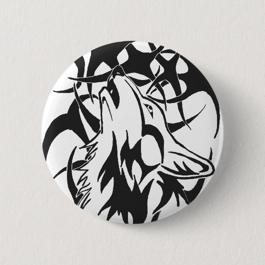 Wolfspirit Ronde Button 5,7 Cm (Voorkant)