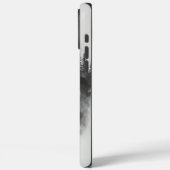 Wolfssilhouet versmelt met bergen Case-Mate iPhone case (Achterkant / Links)