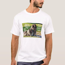 Wolfssprit-Keeshond Hondenras Eigenschappen T-Shir