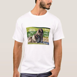 Wolfssprit-Keeshond Hondenras Eigenschappen T-Shir T-shirt