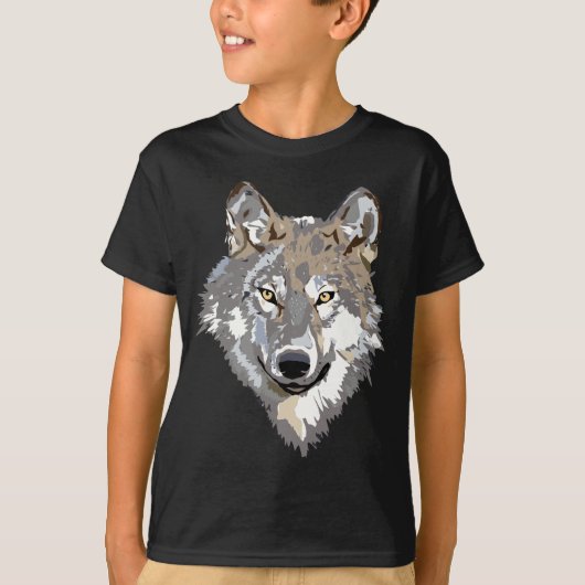 Wolftekening T-shirt (Voorkant)