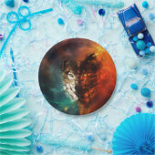 Wolfvuur en ijs papieren bordje (Feest)